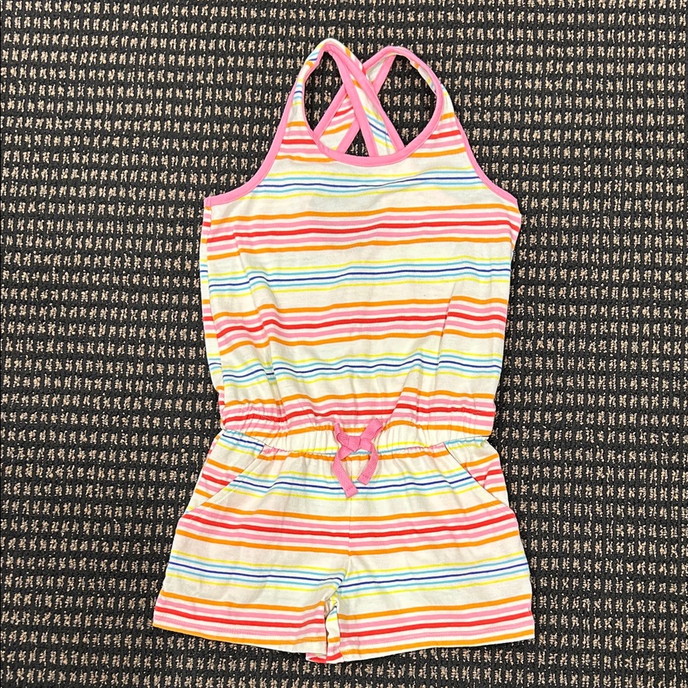 Cat & Jack Multicolor Striped Romper
